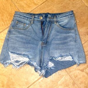 Denim shorts